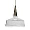 Besa Lighting Baron 10 Cord Pendant, White/Clear, Bronze Finish, 1x9W LED 1JT-BARON10WH-LED-BR - alternate 1